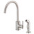 Gerber D401058SS Parma Single Handle High-Rise Kitchen Faucet with Side Spray 1.75gpm & 2.2gpm - Stainless Steel