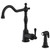 Gerber D401157BS Opulence Single Handle Kitchen Faucet with Side Spray 1.75gpm & 2.2gpm - Satin Black