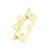 Schaub Ball Tip Non-Mortise Hinge - Polished Brass - 1100B-03