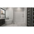 DreamLine  DL-6189L-01 SlimLine 30 in. by 60 in. Single Threshold Shower Base Left Hand Drain and QWALL-5 Shower Backwall Kit