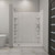 DreamLine  DL-6147L-01 SlimLine 34 in. by 60 in. Single Threshold Shower Base Left Hand Drain and QWALL-3 Shower Backwall Kit
