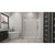 DreamLine  DL-6147R-01 SlimLine 34 in. by 60 in. Single Threshold Shower Base Right Hand Drain and QWALL-3 Shower Backwall Kit