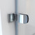 DreamLine  SHDR-3534586-EX-01 Aqua Uno 56 to 60 in. W x 58 in. H Hinged Tub Door, Chrome Hardware