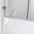 DreamLine  SHDR-3534586-EX-01 Aqua Uno 56 to 60 in. W x 58 in. H Hinged Tub Door, Chrome Hardware
