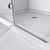 DreamLine  SHDR-3636580-EX-01 Aqua Fold 56 to 60 in. W x 58 in. H Hinged Tub Door, Chrome Hardware
