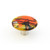 Schaub Ice Round Door Knob 1-1/2" diam - Confetti/Orange - 31-COO
