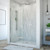 DreamLine  SHDR-3234721-01 Linea Frameless Shower Door 34 in. x 72 in. Open Entry Design. Chrome Finish