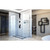 DreamLine  SHDR-3234342-01 Linea Frameless Shower Door. Two Glass Panels: 34 in. x 72 in. Chrome Finish