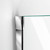 DreamLine  D12506572-01 Unidoor-X 37 1/2 - 38 in. W x 72 in. H Hinged Shower Door in Chrome Finish