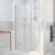 DreamLine  D1252272-01 Unidoor-X 53 - 53 1/2 in. W x 72 in. H Hinged Shower Door in Chrome Finish