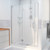DreamLine  D1290672-01 Unidoor-X 41 - 41 1/2 in. W x 72 in. H Hinged Shower Door in Chrome Finish