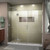 DreamLine  D32614572L-01 Unidoor-X 64 1/2 - 65 in. W x 72 in. H Hinged Shower Door in Chrome Finish; Left-wall Bracket