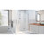 DreamLine  D32706572R-01 Unidoor-X 57 1/2 - 58 in. W x 72 in. H Hinged Shower Door in Chrome Finish; Right-wall Bracket