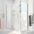 DreamLine  E1240630-01 Unidoor-X 36 in. W x 30.375 in. D x 72 in. H Hinged Shower Enclosure in Chrome Finish