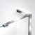 DreamLine  E32906534L-01 Unidoor-X 59.5 in. W x 34.375 in. D x 72 in. H Hinged Shower Enclosure in Chrome Finish; Left-wall Bracket