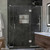 DreamLine  E3270634R-01 Unidoor-X 57 in. W x 34.375 in. D x 72 in. H Hinged Shower Enclosure in Chrome Finish; Right-wall Bracket