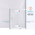 DreamLine  E3280634R-01 Unidoor-X 58 in. W x 34.375 in. D x 72 in. H Hinged Shower Enclosure in Chrome Finish; Right-wall Bracket