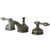 Kingston Brass Two Handle Widespread Lavatory Faucet With Brass Pop-Up Drain - Brushed Nickel - KS1168TAL