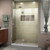 DreamLine  D32972L-01 Unidoor-X 53 in. W x 72 in. H Hinged Shower Door in Chrome Finish; Left-wall Bracket