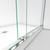 DreamLine  SHDR-6360760-01 Essence 56 to 60 in. Frameless Bypass Shower Door in Chrome Finish
