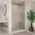DreamLine  SHDR-64487610-07 Enigma Air 44 to 48 in. Frameless Sliding Shower Door in Brushed Stainless Steel