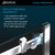 DreamLine  SHDR-64606210-07 Enigma Air 56 to 60 in. Frameless Sliding Tub Door in Brushed Stainless Steel
