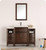 Fresca FVN21-122412AC Cambridge 48" Antique Coffee Traditional Bathroom Vanity w/ Mirror