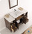 Fresca FVN21-122412AC Cambridge 48" Antique Coffee Traditional Bathroom Vanity w/ Mirror
