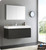 Fresca FVN8011BW Mezzo 48" Black Wall Hung Modern Bathroom Vanity w/ Medicine Cabinet