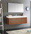 Fresca FVN8041TK Mezzo 60" Teak Wall Hung Single Sink Modern Bathroom Vanity w/ Medicine Cabinet