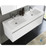 Fresca FVN8042WH Mezzo 60" White Wall Hung Double Sink Modern Bathroom Vanity w/ Medicine Cabinet