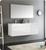 Fresca  FVN8093WH-D Vista 60" White Wall Hung Double Sink Modern Bathroom Vanity w/ Medicine Cabinet