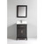 Vanity Art VA1024E 24" Vanity Cabinet with Engineered Marble Vanity Top & Wall Mirror - Espresso