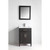 Vanity Art VA2024E 24 Inch Vanity Cabinet with Carrara Marble Sink & Wall Mirror - Espresso