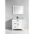 Vanity Art VA2036W 36 Inch Vanity Cabinet with Carrara Marble Sink & Mirror - White