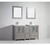 Vanity Art 60 Inch Double Sink Vanity Cabinet with Ceramic Sink & Mirror - Grey - VA3024-60G