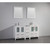 Vanity Art 60 Inch Double Sink Vanity Cabinet with Ceramic Sink & Mirror - White - VA3024-60W