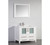 Vanity Art VA3036W 36 Inch Vanity Cabinet with Integrated Ceramic Sink & Mirror - White