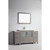 Vanity Art VA3036-60G 60 Inch Vanity Cabinet with Ceramic Sink & Mirror - Grey