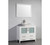 Vanity Art VA3136W 36 Inch Vanity Cabinet with Ceramic Vessel Sink & Mirror - White