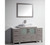 Vanity Art VA3136-60G 60 Inch Vanity Cabinet with Ceramic Sink & Mirror - Grey