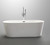 Vanity Art VA6815-S-PC 59" Freestanding Acrylic Soaking Bathtub - White/Polished Chrome Trim