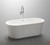 Vanity Art VA6815-L-PC 67.5" Freestanding Acrylic Soaking Bathtub - White/Polished Chrome Trim