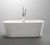 Vanity Art VA6815-L-PC 67.5" Freestanding Acrylic Soaking Bathtub - White/Polished Chrome Trim