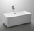 Vanity Art VA6813B-L-PC 66.5" Freestanding Acrylic Soaking Bathtub - White/Polished Chrome Trim