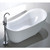 Vanity Art VA6512-L 71" Freestanding Acrylic Soaking Bathtub - White