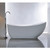 Vanity Art VA6512-L 71" Freestanding Acrylic Soaking Bathtub - White
