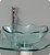 FVN1036 Fresca Netto 24" Modern Glass Bathroom Vanity w/ Wavy Edge Vessel Sink