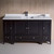 Fresca  FCB20-123612ES-CWH-U Oxford 60" Espresso Traditional Bathroom Cabinets w/ Top & Sink