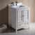 Fresca FCB2024AW-CWH-U Oxford 24" Antique White Traditional Bathroom Cabinet w/ Top & Sinks